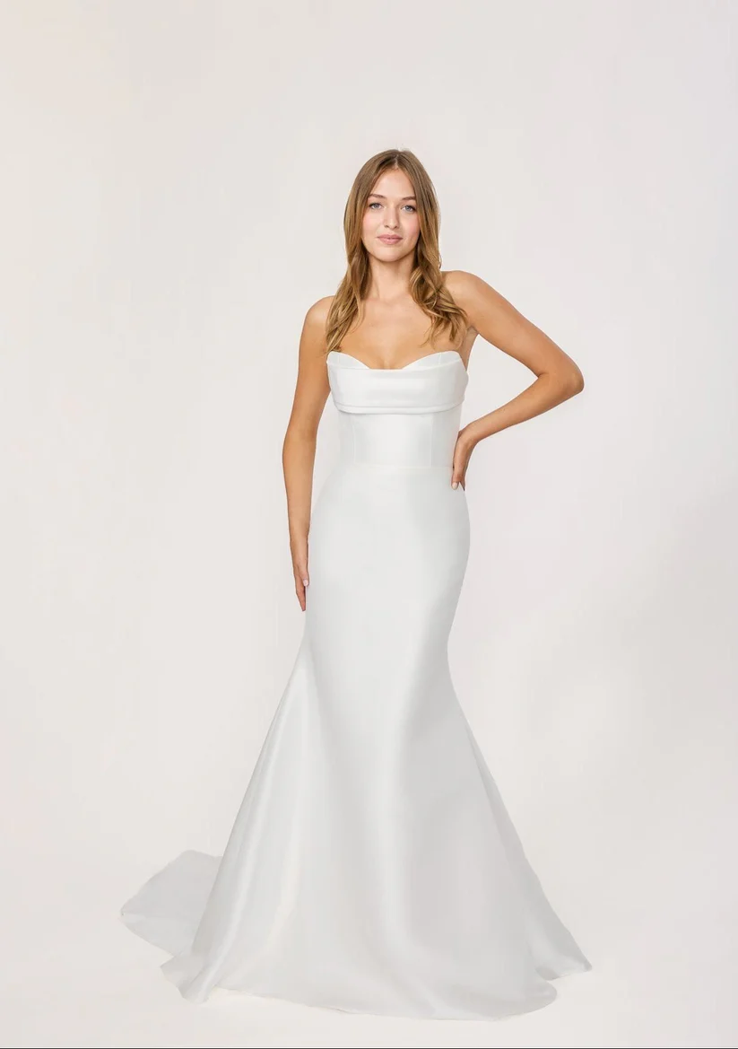 Alexa - Fitted Mikado Wedding Dress