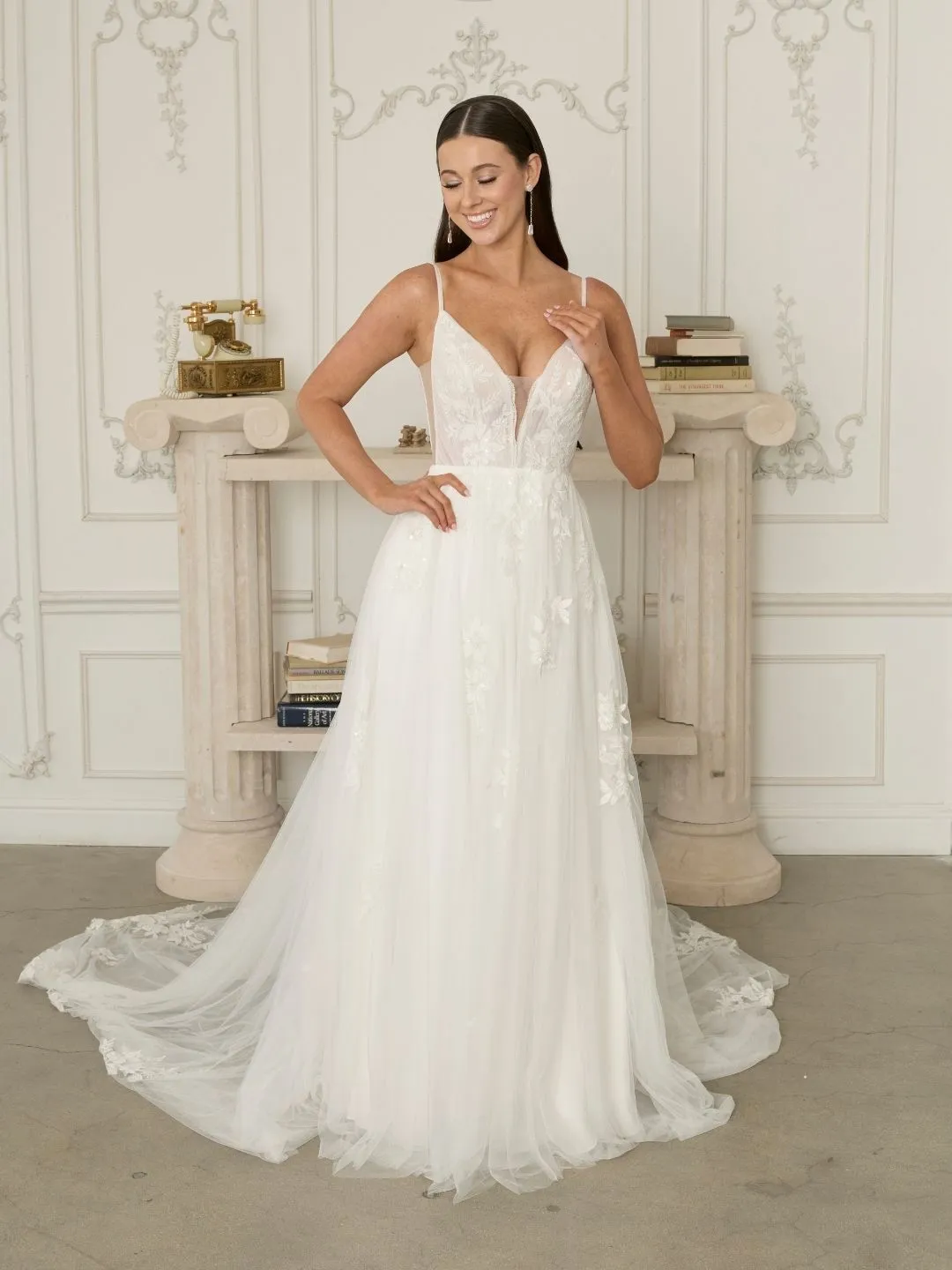 Serene bridal gown, style SR2529LNF — Caleb LNF